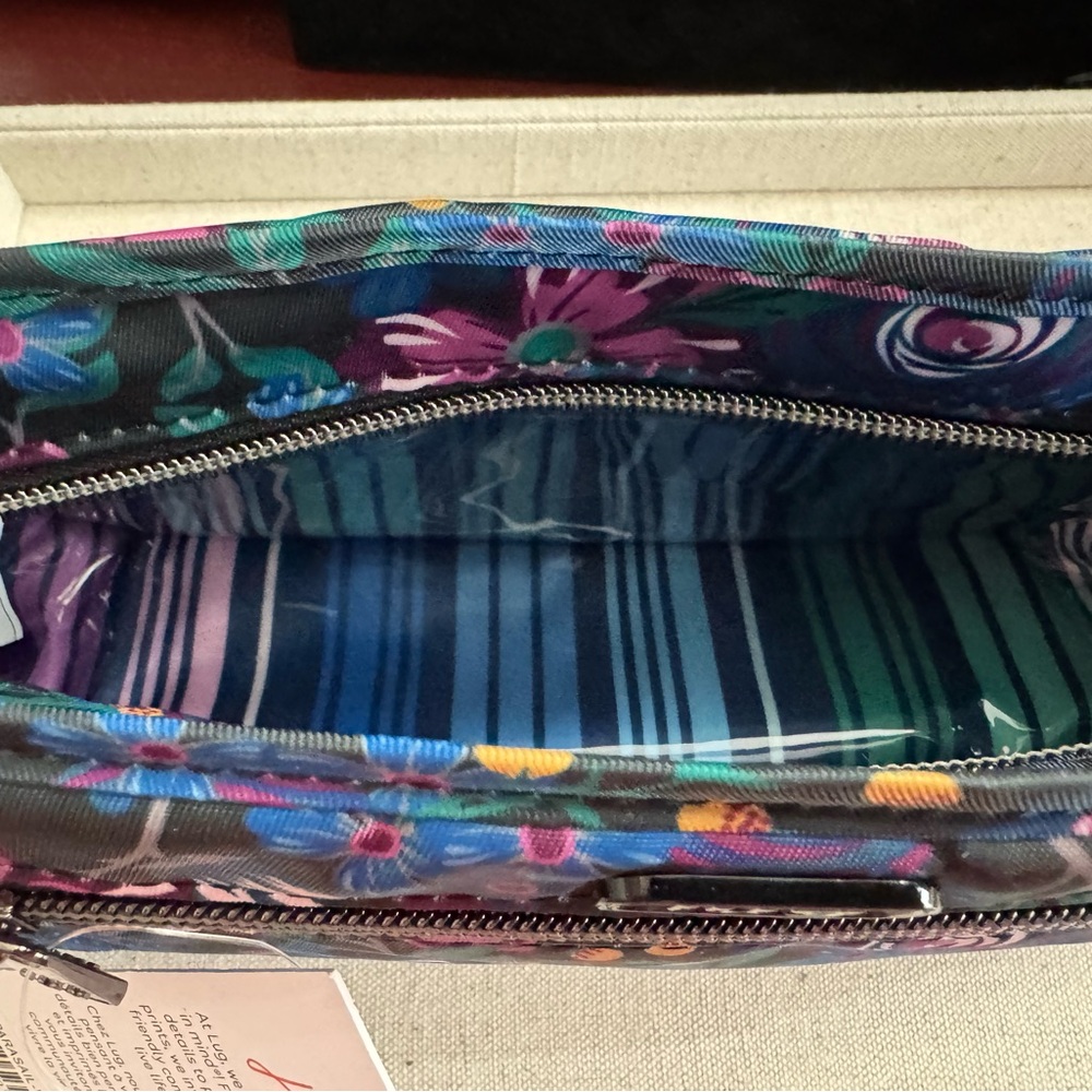 Lug  Colorful Blues & Purples Floral Travel Bag - Picture 5 of 9